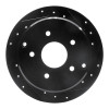 R1 04-04 Pontiac GTO Rear Right Drilled & Slotted Black Brake Rotor