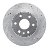 R1 07-17 Buick Enclave Front Right Drilled & Slotted Silver Brake Rotor