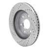 R1 07-17 Buick Enclave Front Right Drilled & Slotted Silver Brake Rotor