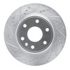 R1 07-17 Buick Enclave Front Left Drilled & Slotted Silver Brake Rotor