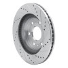 R1 07-17 Buick Enclave Front Left Drilled & Slotted Silver Brake Rotor