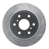 R1 07-20 Cadillac Escalade ESV Rear Right Drilled & Slotted Silver Brake Rotor