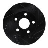 R1 97-05 Buick Century Front Right Drilled & Slotted Black Brake Rotor
