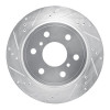 R1 07-20 Cadillac Escalade EXT Rear Left Drilled & Slotted Silver Brake Rotor