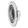 R1 07-20 Cadillac Escalade EXT Rear Left Drilled & Slotted Silver Brake Rotor