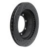 R1 95-99 Ford F-350 4WD (Excl Super Duty) Front Right Drilled & Slotted Black Brake Rotor