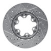 R1 04-08 Chevrolet Colorado Front Right Drilled & Slotted Silver Brake Rotor