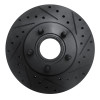 R1 95-97 Ford Ranger (USA/Canada) Front Right Drilled & Slotted Black Brake Rotor ECB-54140R