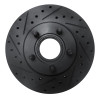 R1 95-97 Ford Ranger (USA/Canada) Front Left Drilled & Slotted Black Brake Rotor