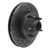 R1 95-97 Ford Ranger (USA/Canada) Front Right Drilled & Slotted Black Brake Rotor ECB-54138R