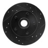 R1 95-97 Ford Ranger (USA/Canada) Front Right Drilled & Slotted Black Brake Rotor ECB-54138R