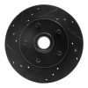 R1 95-97 Ford Ranger (USA/Canada) Front Left Drilled & Slotted Black Brake Rotor ECB-54138L
