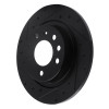 R1 85-92 Chevrolet Camaro Rear Left Drilled & Slotted Black Brake Rotor
