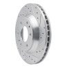 R1 02-05 Buick Rainier Front Right Drilled & Slotted Silver Brake Rotor