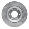 R1 02-05 Buick Rainier Front Left Drilled & Slotted Silver Brake Rotor