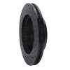 R1 94-96 Ford F-150 4WD Front Left Drilled & Slotted Black Brake Rotor