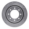 R1 99-20 Chevy Silverado 2500 HD/2500 HD Classic Rear Right Drilled & Slotted Silver Brake Rotor