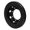 R1 71-91 Chevrolet C30 Pickup Front Left Drilled & Slotted Black Brake Rotor