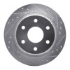 R1 99-07 Chevrolet ASTRO Rear Right Drilled & Slotted Silver Brake Rotor