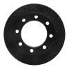 R1 76-79 Ford F-250 4WD (Excl Super Duty) Front Right Drilled & Slotted Black Brake Rotor