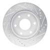 R1 99-08 Cadillac Escalade ESV Front Left Drilled & Slotted Silver Brake Rotor