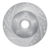 R1 93-95 Chevrolet G10 Front Left Drilled & Slotted Silver Brake Rotor EDZ-48025L