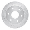 R1 88-00 Cadillac Escalade Front Left Drilled & Slotted Silver Brake Rotor