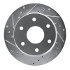 R1 88-91 Chevrolet K1500 Front Left Drilled & Slotted Silver Brake Rotor