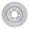 R1 02-07 Chevrolet Equinox Front Right Drilled & Slotted Silver Brake Rotor