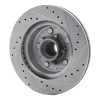 R1 77-95 Buick Riviera Front Left Drilled & Slotted Silver Brake Rotor