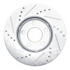 R1 06-11 Chevrolet HHR Front Right Drilled & Slotted Silver Brake Rotor