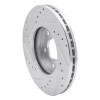 R1 04-08 Chevrolet Malibu Front Right Drilled & Slotted Silver Brake Rotor