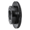 R1 03-05 Chevrolet Silverado 1500 Rear Right Drilled & Slotted Black Brake Rotor