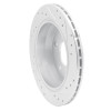 R1 94-96 Chevrolet Caprice Rear Left Drilled & Slotted Silver Brake Rotor