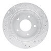 R1 94-96 Chevrolet Caprice Rear Left Drilled & Slotted Silver Brake Rotor
