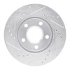R1 90-97 Buick Riviera Front Right Drilled & Slotted Silver Brake Rotor