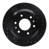 R1 02-09 Buick Rainier Rear Right Drilled & Slotted Black Brake Rotor
