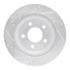 R1 93-97 Chevrolet Camaro Rear Right Drilled & Slotted Silver Brake Rotor