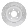R1 93-97 Chevrolet Camaro Rear Left Drilled & Slotted Silver Brake Rotor