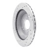 R1 88-96 Chevrolet Corvette Rear Right Drilled & Slotted Silver Brake Rotor