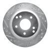 R1 88-96 Chevrolet Corvette Rear Left Drilled & Slotted Silver Brake Rotor