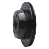 R1 00-14 Cadillac Escalade ESV Rear Right Drilled & Slotted Black Brake Rotor