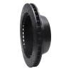 R1 00-14 Cadillac Escalade ESV Rear Right Drilled & Slotted Black Brake Rotor