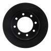 R1 99-20 Chevrolet Express 2500 Rear Right Drilled & Slotted Black Brake Rotor