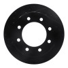 R1 99-20 Chevrolet Silverado 2500 Rear Left Drilled & Slotted Black Brake Rotor