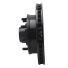 R1 92-02 Chevrolet G30 Front Left Drilled & Slotted Black Brake Rotor