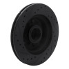 R1 90-02 Chevrolet ASTRO Front Right Drilled & Slotted Black Brake Rotor ECB-48015R