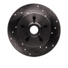 R1 88-94 Chevrolet C1500 Front Right Drilled & Slotted Black Brake Rotor