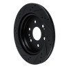 R1 19-25 Cadillac Escalade ESV Rear Right Drilled & Slotted Black Brake Rotor