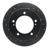 R1 83-98 Chevrolet Tracker Front Left Drilled & Slotted Black Brake Rotor